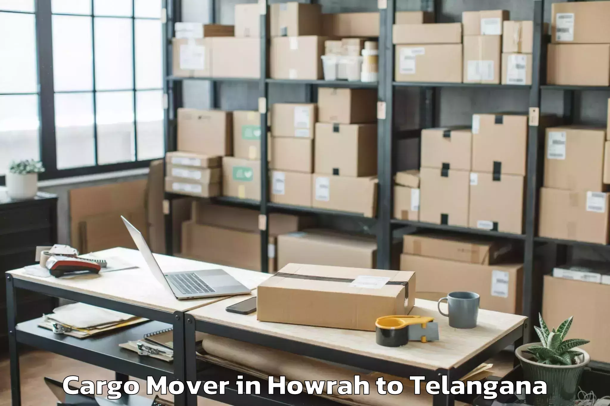 Affordable Howrah to Mella Cheruvu Cargo Mover